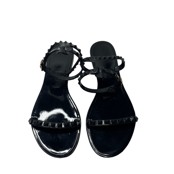Valentino Garavani | Rockstud PVC Jelly Sandals in Black 40 - Picture 3 of 8